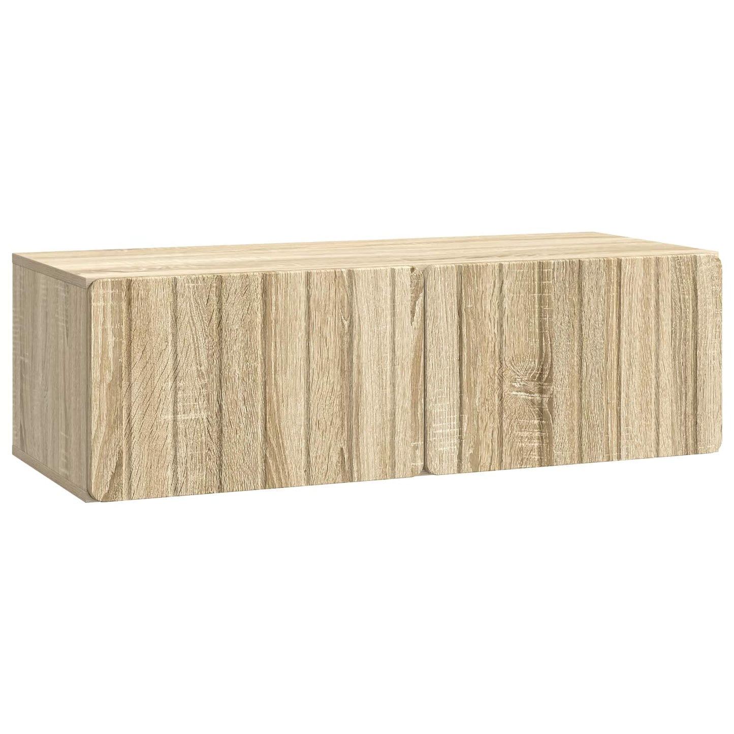 Nástěnná Tv Skříň 98 X 41 X 30 Cm Dub Sonoma Kompozitní Dřevo