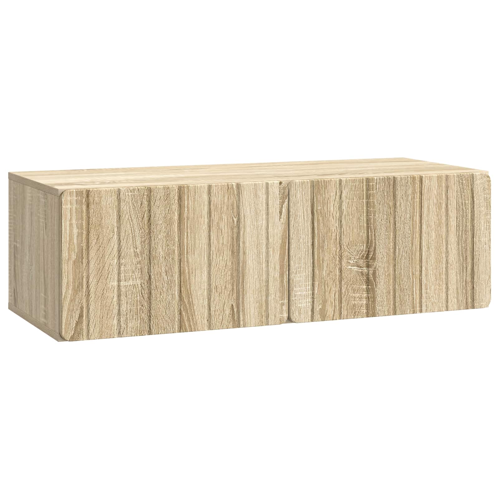 Nástěnná Tv Skříň 98 X 41 X 30 Cm Dub Sonoma Kompozitní Dřevo