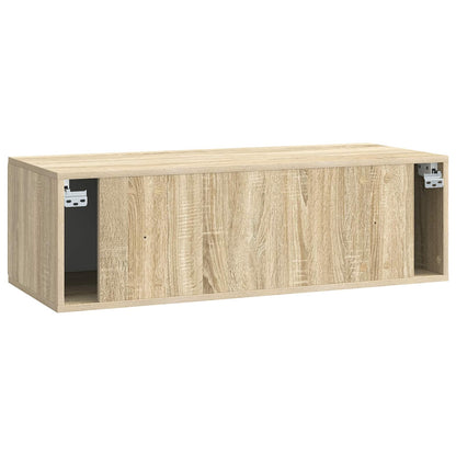 Nástěnná Tv Skříň 98 X 41 X 30 Cm Dub Sonoma Kompozitní Dřevo