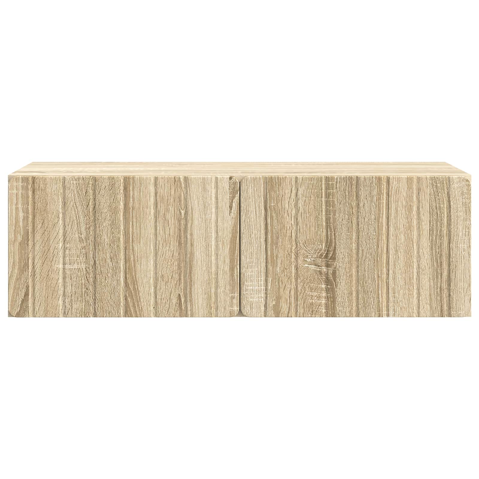 Nástěnná Tv Skříň 98 X 41 X 30 Cm Dub Sonoma Kompozitní Dřevo