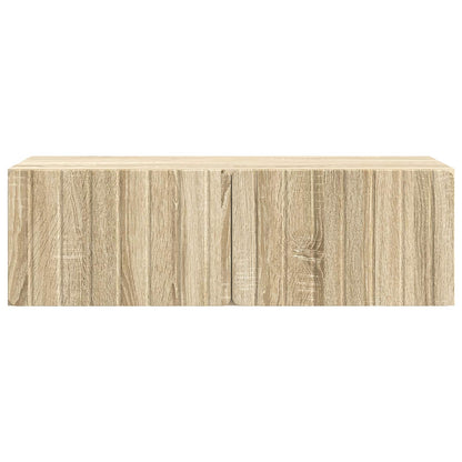 Nástěnná Tv Skříň 98 X 41 X 30 Cm Dub Sonoma Kompozitní Dřevo