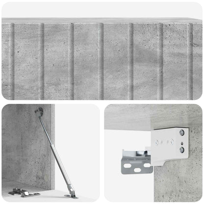 Nástěnná Tv Skříň 98 X 41 X 30 Cm Betonově Šedá