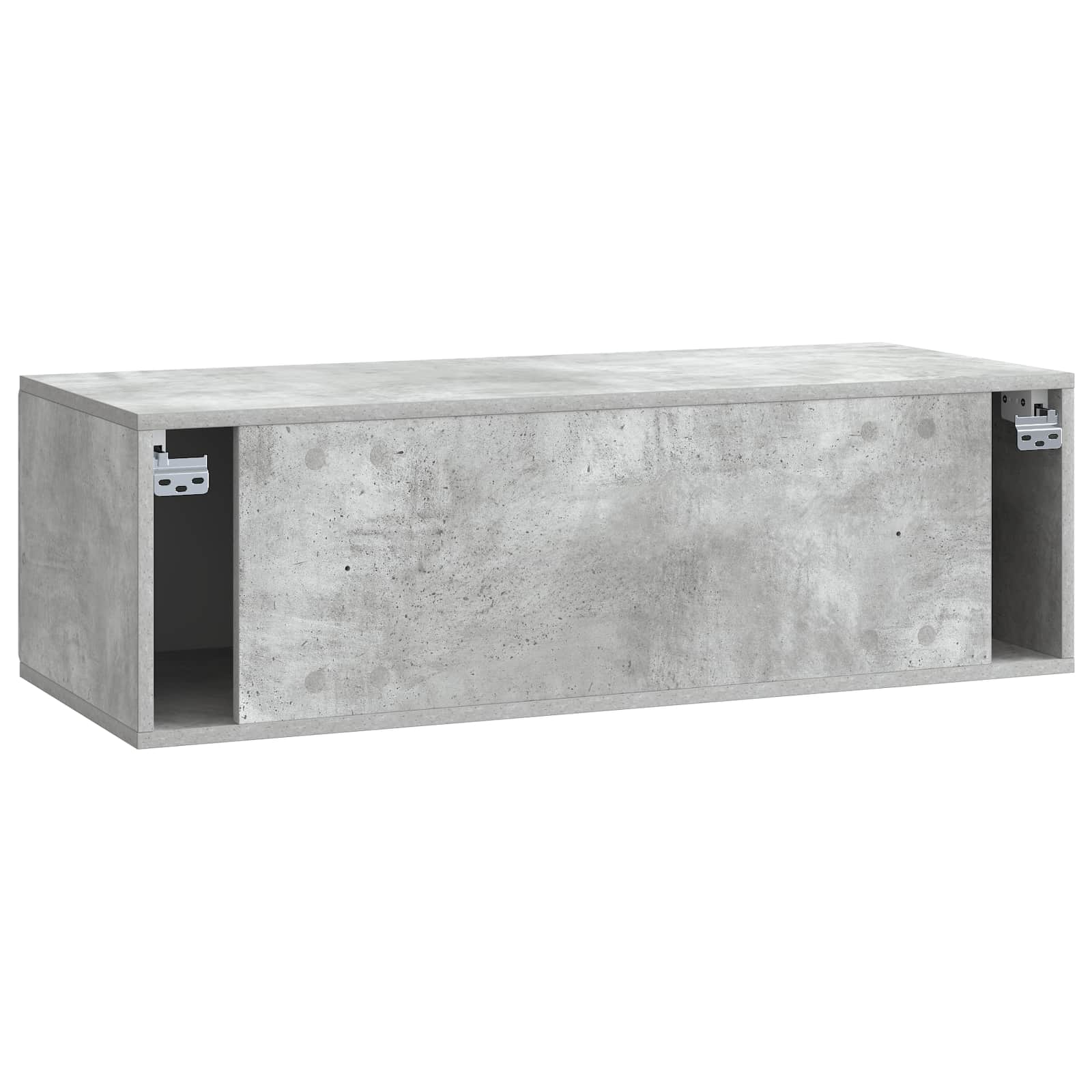 Nástěnná Tv Skříň 98 X 41 X 30 Cm Betonově Šedá