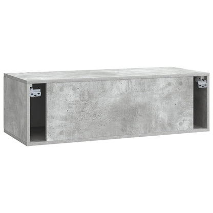 Nástěnná Tv Skříň 98 X 41 X 30 Cm Betonově Šedá
