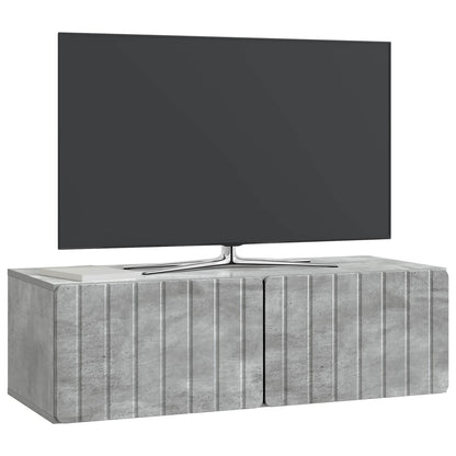 Nástěnná Tv Skříň 98 X 41 X 30 Cm Betonově Šedá