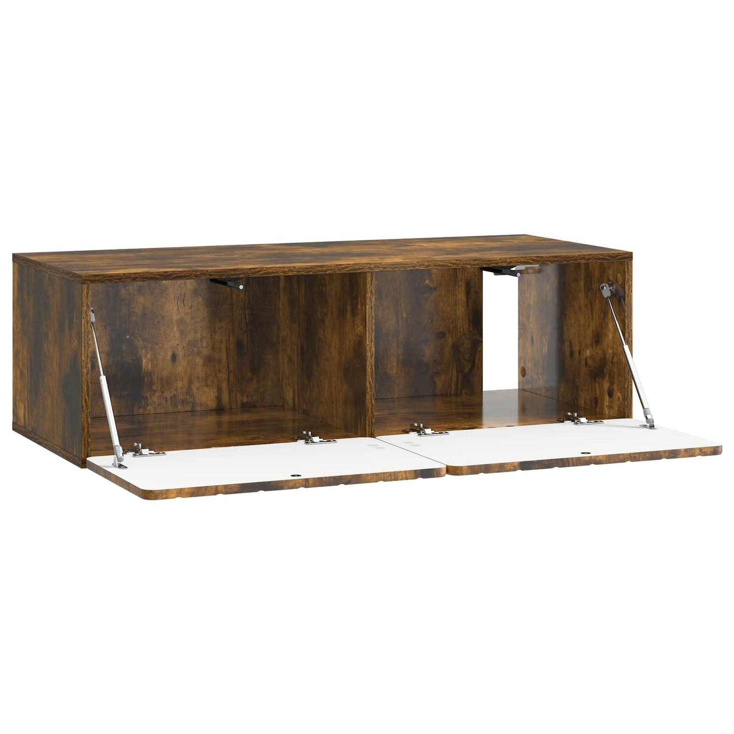 Nástěnná Tv Skříň 98 X 41 X 30 Cm Kouřový Dub Kompozitní Dřevo
