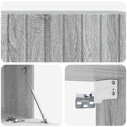 Nástěnná Tv Skříň 98 X 41 X 30 Cm Šedý Sonoma Kompozitní Dřevo