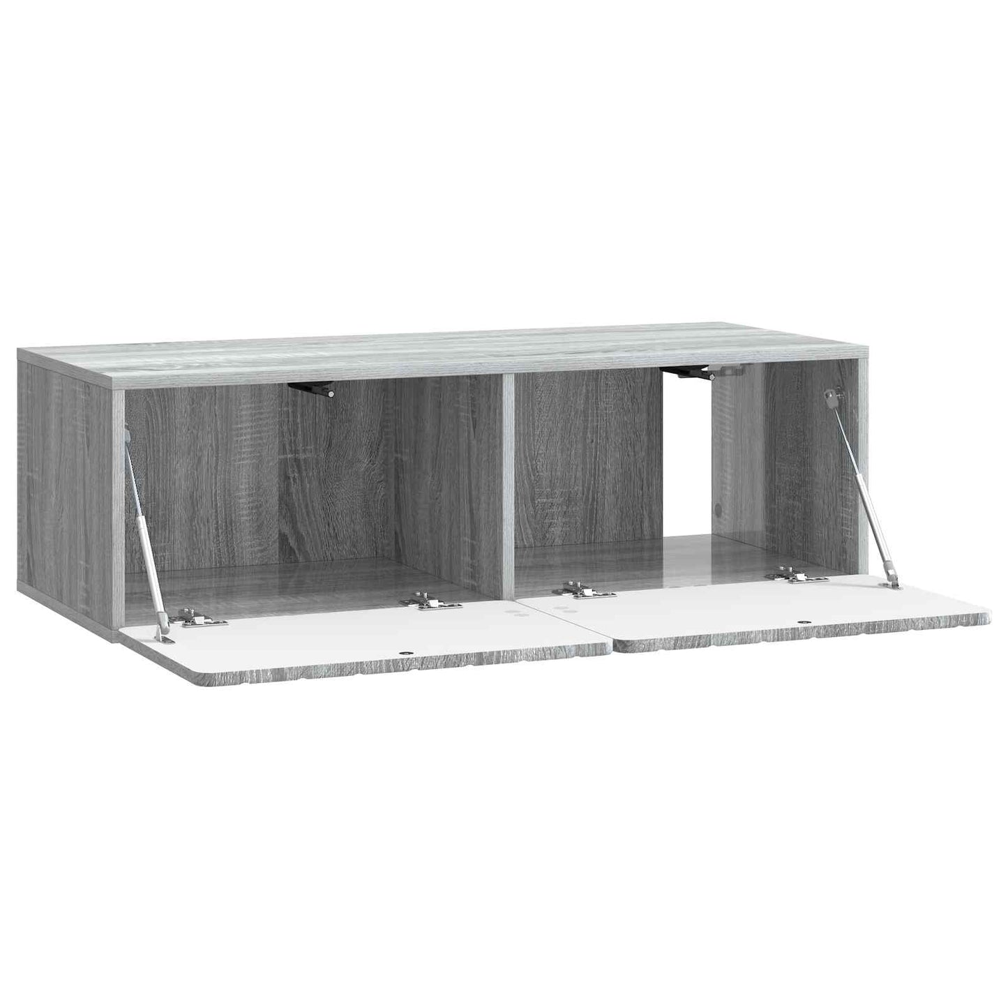 Nástěnná Tv Skříň 98 X 41 X 30 Cm Šedý Sonoma Kompozitní Dřevo