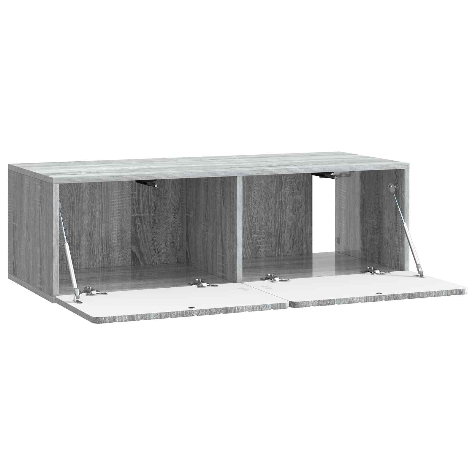 Nástěnná Tv Skříň 98 X 41 X 30 Cm Šedý Sonoma Kompozitní Dřevo