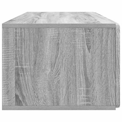 Nástěnná Tv Skříň 98 X 41 X 30 Cm Šedý Sonoma Kompozitní Dřevo
