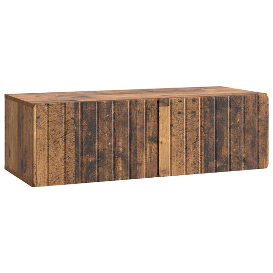 Nástěnná Tv Skříň 98 X 41 X 30 Cm Staré Dřevo Kompozitní Dřevo
