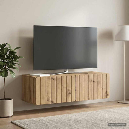 Nástěnná Tv Skříň 98 X 41 X 30 Cm Dub Artisan Kompozitní Dřevo