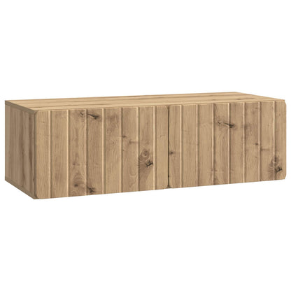 Nástěnná Tv Skříň 98 X 41 X 30 Cm Dub Artisan Kompozitní Dřevo