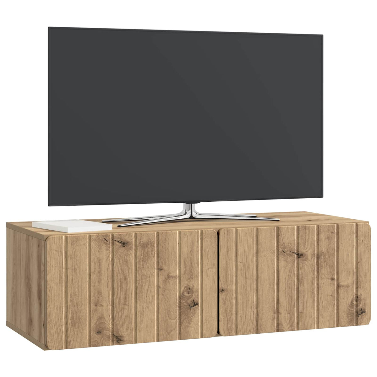 Nástěnná Tv Skříň 98 X 41 X 30 Cm Dub Artisan Kompozitní Dřevo