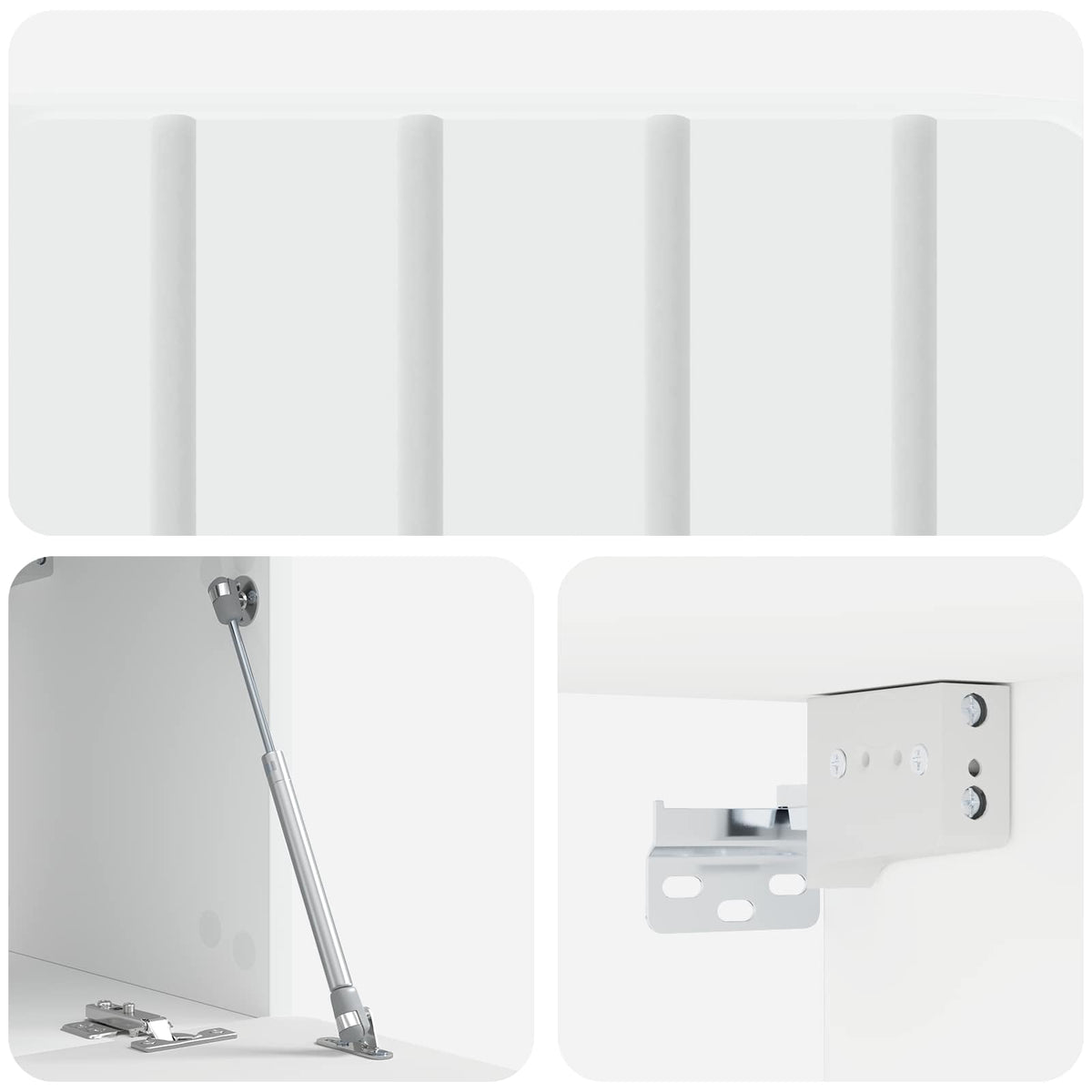 Nástěnná Tv Skříň 59,5 X 31 X 30 Cm Bílá Kompozitní Dřevo