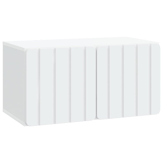 Nástěnná Tv Skříň 59,5 X 31 X 30 Cm Bílá Kompozitní Dřevo