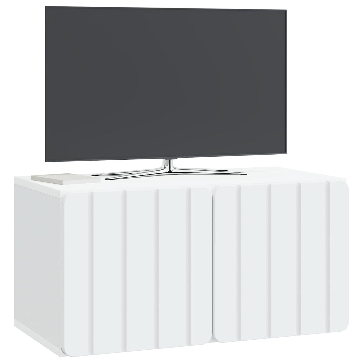Nástěnná Tv Skříň 59,5 X 31 X 30 Cm Bílá Kompozitní Dřevo