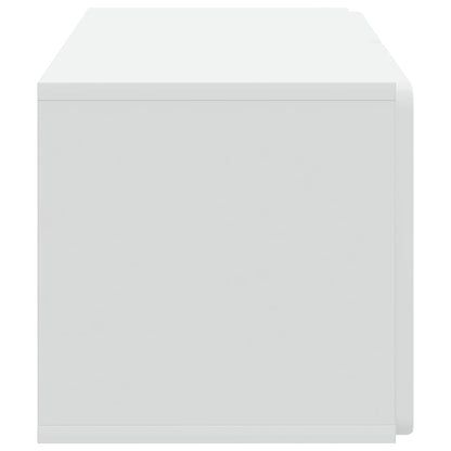 Nástěnná Tv Skříň 59,5 X 31 X 30 Cm Bílá Kompozitní Dřevo