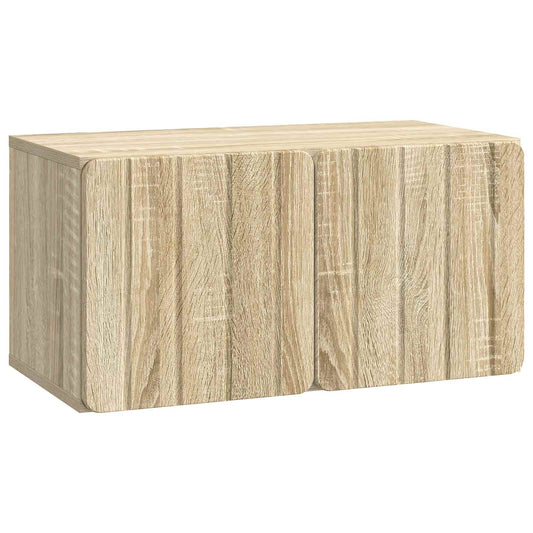 Nástěnná Tv Skříň 59,5 X 31 X 30 Cm Dub Sonoma Kompozitní Dřevo