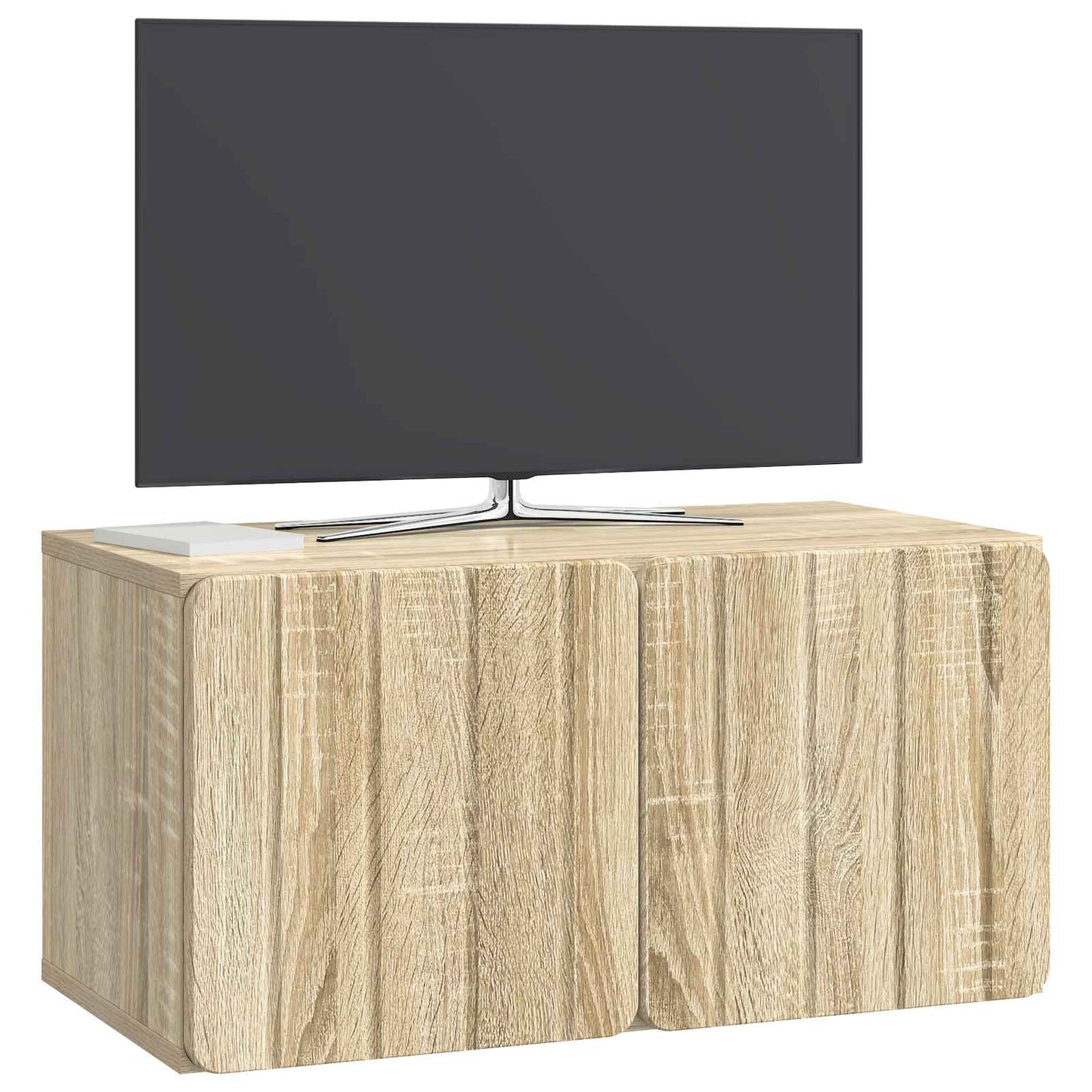 Nástěnná Tv Skříň 59,5 X 31 X 30 Cm Dub Sonoma Kompozitní Dřevo