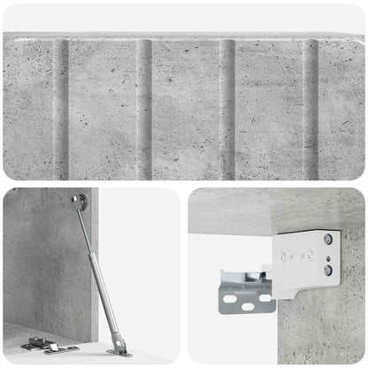 Nástěnná Tv Skříň 59,5 X 31 X 30 Cm Betonově Šedá