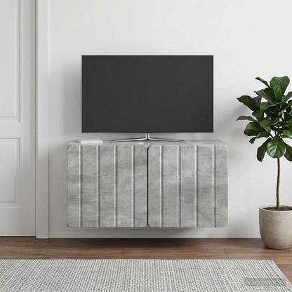 Nástěnná Tv Skříň 59,5 X 31 X 30 Cm Betonově Šedá