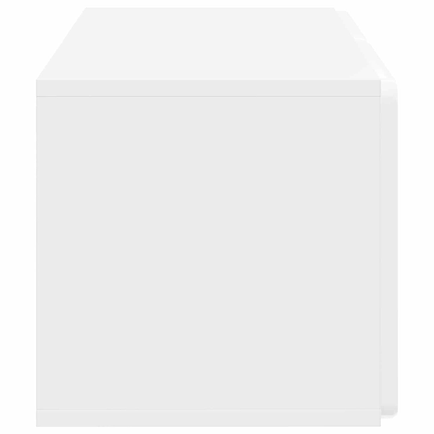 Nástěnná Tv Skříň 59,5 X 31 X 30 Cm Bílá S Vysokým Leskem