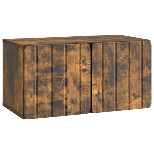 Nástěnná Tv Skříň 59,5 X 31 X 30 Cm Kouřový Dub
