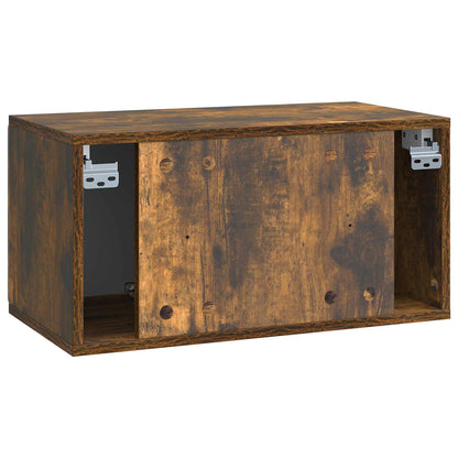 Nástěnná Tv Skříň 59,5 X 31 X 30 Cm Kouřový Dub