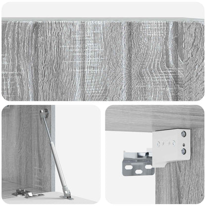Nástěnná Tv Skříň 59,5 X 31 X 30 Cm Šedý Sonoma