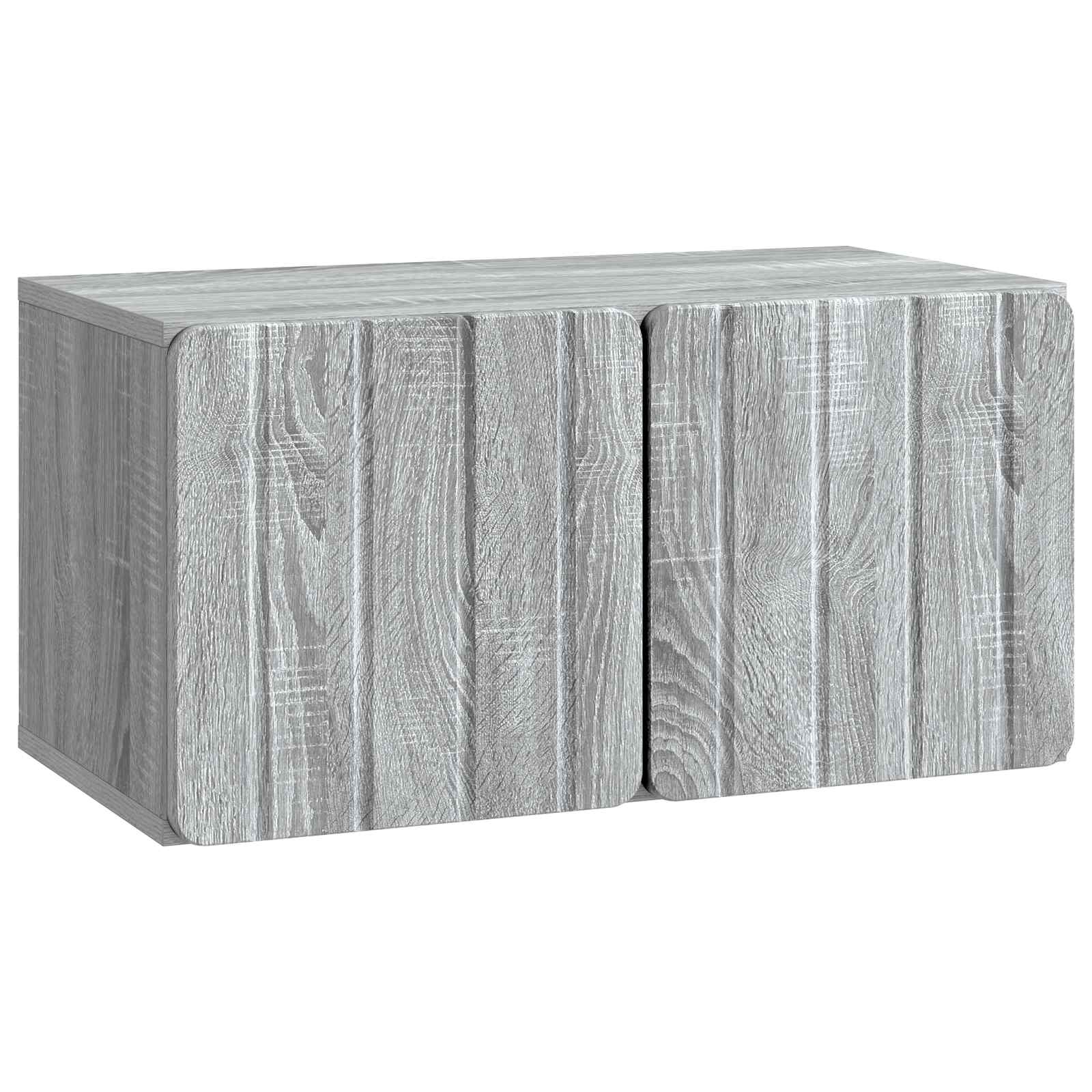 Nástěnná Tv Skříň 59,5 X 31 X 30 Cm Šedý Sonoma