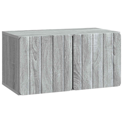 Nástěnná Tv Skříň 59,5 X 31 X 30 Cm Šedý Sonoma