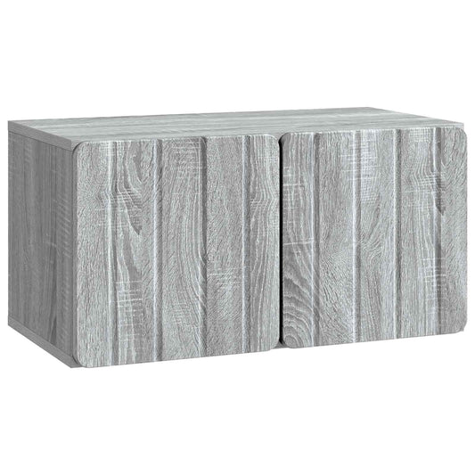 Nástěnná Tv Skříň 59,5 X 31 X 30 Cm Šedý Sonoma