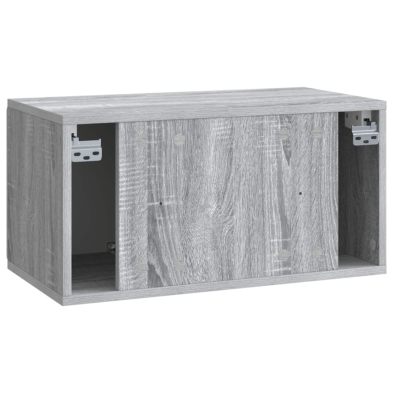 Nástěnná Tv Skříň 59,5 X 31 X 30 Cm Šedý Sonoma