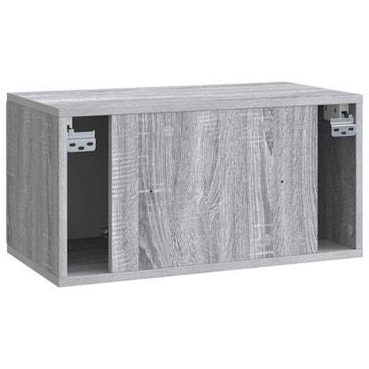 Nástěnná Tv Skříň 59,5 X 31 X 30 Cm Šedý Sonoma