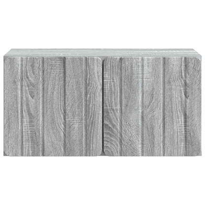Nástěnná Tv Skříň 59,5 X 31 X 30 Cm Šedý Sonoma