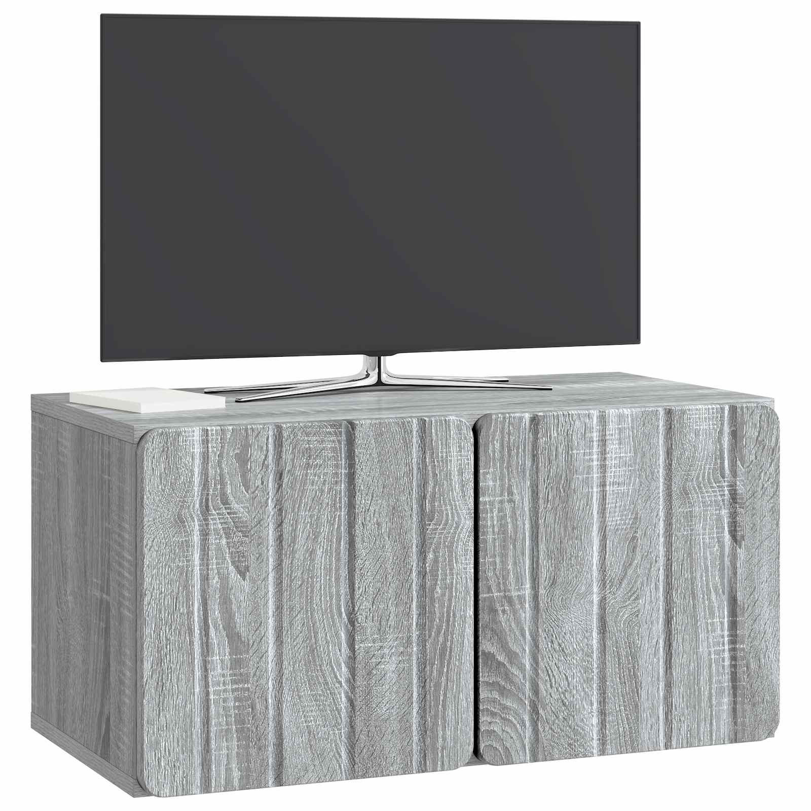 Nástěnná Tv Skříň 59,5 X 31 X 30 Cm Šedý Sonoma