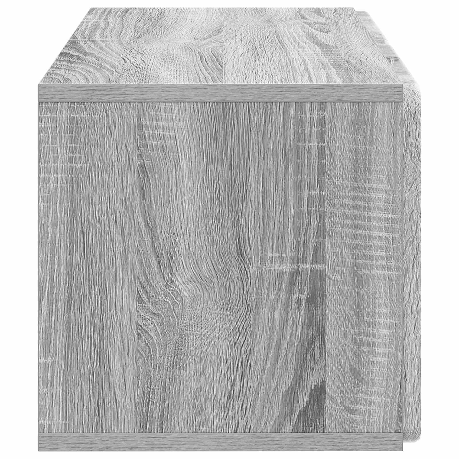 Nástěnná Tv Skříň 59,5 X 31 X 30 Cm Šedý Sonoma
