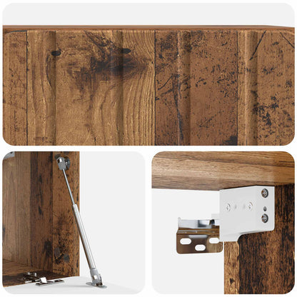 Nástěnná Tv Skříň 59,5 X 31 X 30 Cm Staré Dřevo