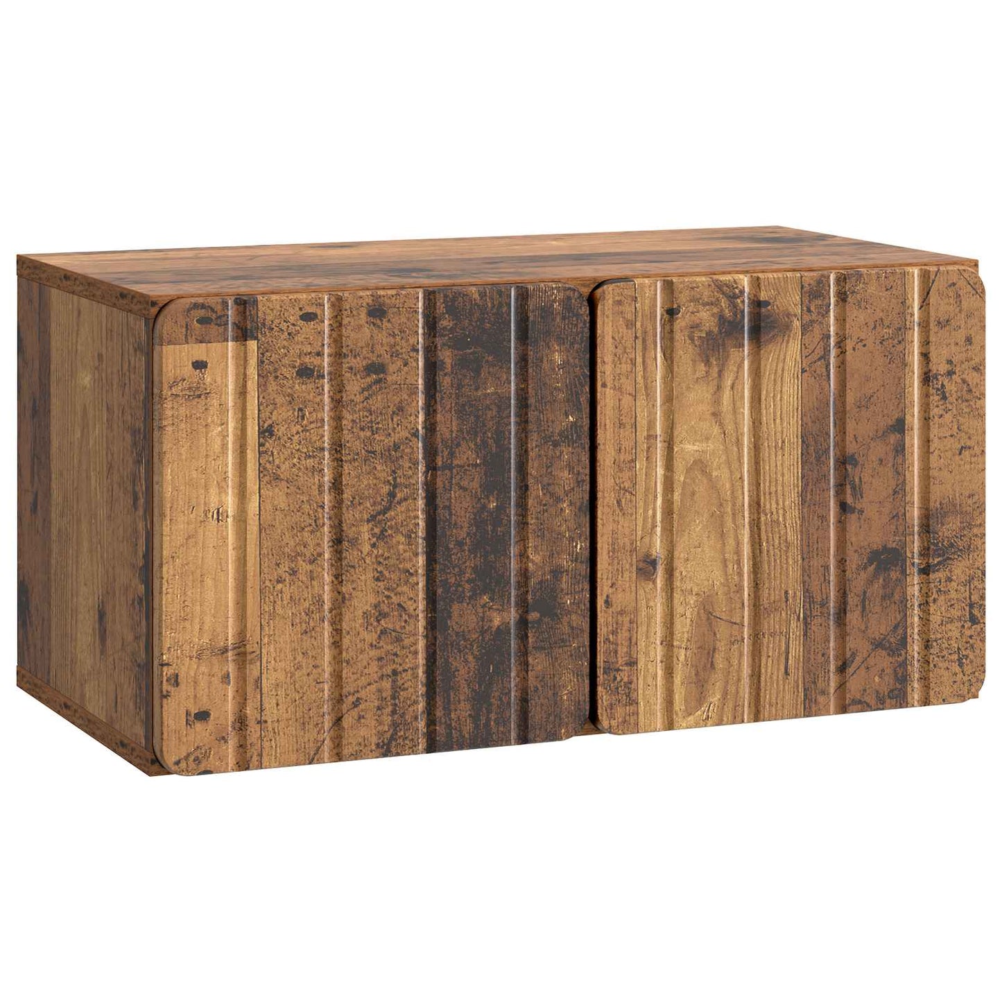 Nástěnná Tv Skříň 59,5 X 31 X 30 Cm Staré Dřevo
