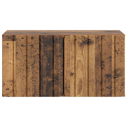 Nástěnná Tv Skříň 59,5 X 31 X 30 Cm Staré Dřevo