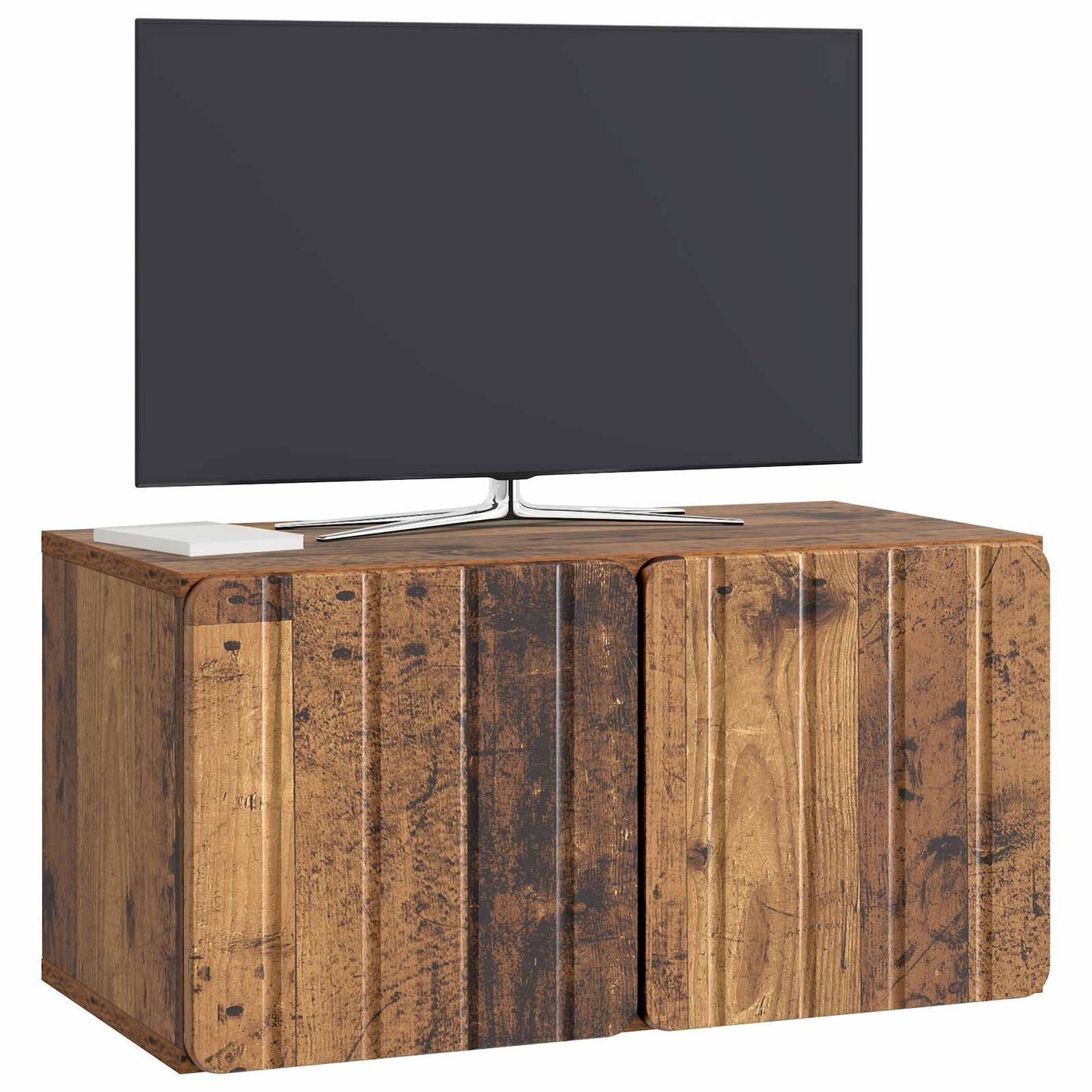 Nástěnná Tv Skříň 59,5 X 31 X 30 Cm Staré Dřevo