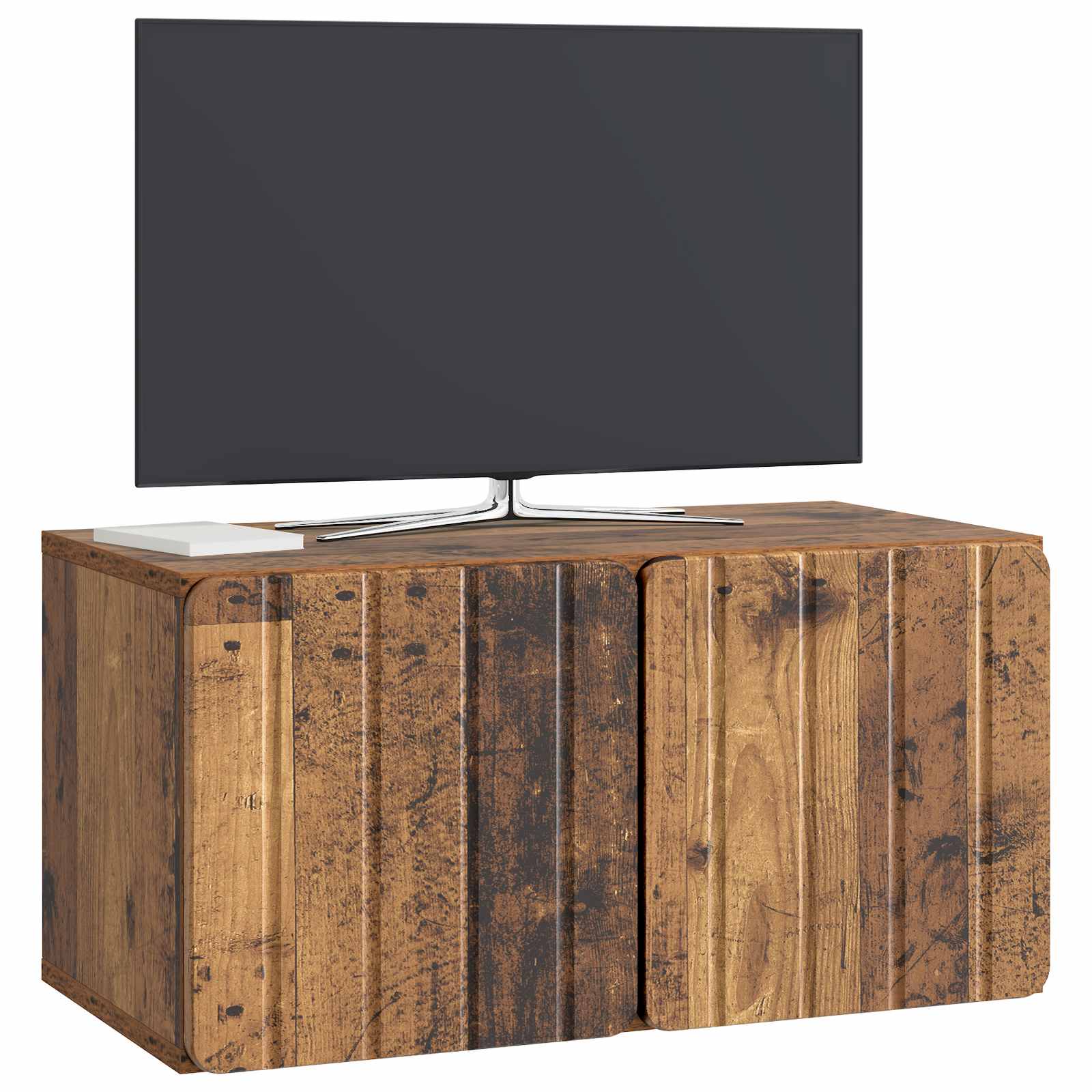 Nástěnná Tv Skříň 59,5 X 31 X 30 Cm Staré Dřevo