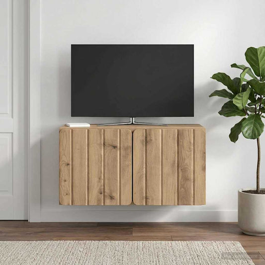 Nástěnná Tv Skříň 59,5 X 31 X 30 Cm Dub Artisan