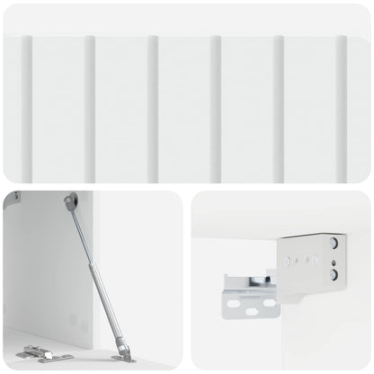 Nástěnná Tv Skříň 78,5 X 31 X 30 Cm Bílá Kompozitní Dřevo