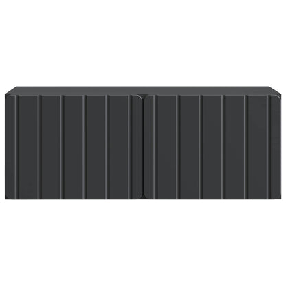 Nástěnná Tv Skříň 78,5 X 31 X 30 Cm Černá Kompozitní Dřevo