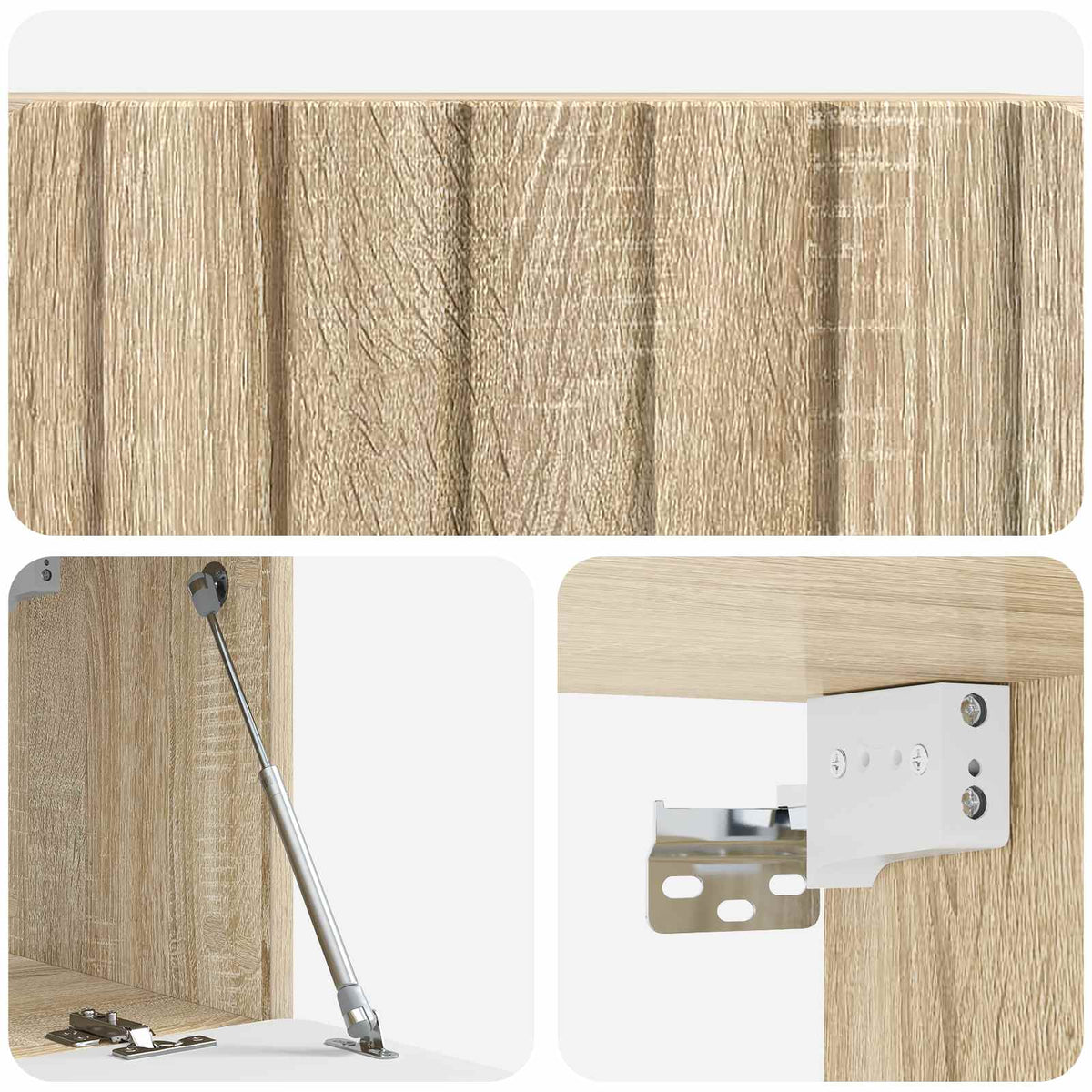 Nástěnná Tv Skříň 78,5 X 31 X 30 Cm Dub Sonoma Kompozitní Dřevo