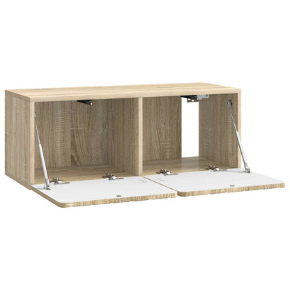 Nástěnná Tv Skříň 78,5 X 31 X 30 Cm Dub Sonoma Kompozitní Dřevo