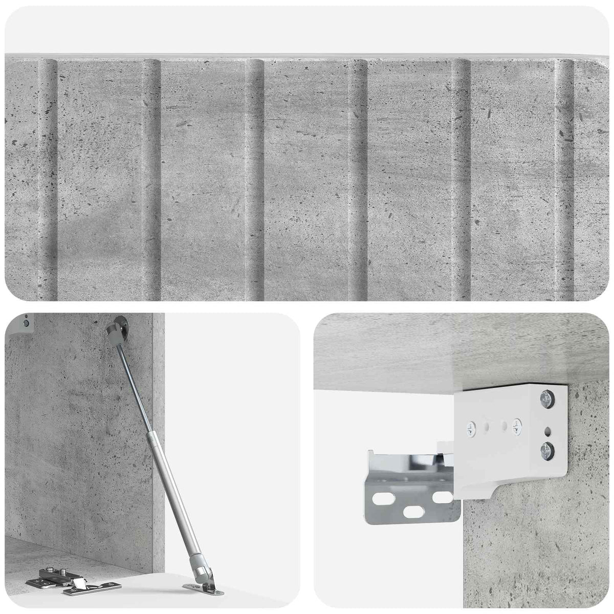 Nástěnná Tv Skříň 78,5 X 31 X 30 Cm Betonově Šedá