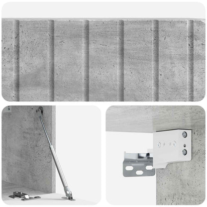 Nástěnná Tv Skříň 78,5 X 31 X 30 Cm Betonově Šedá